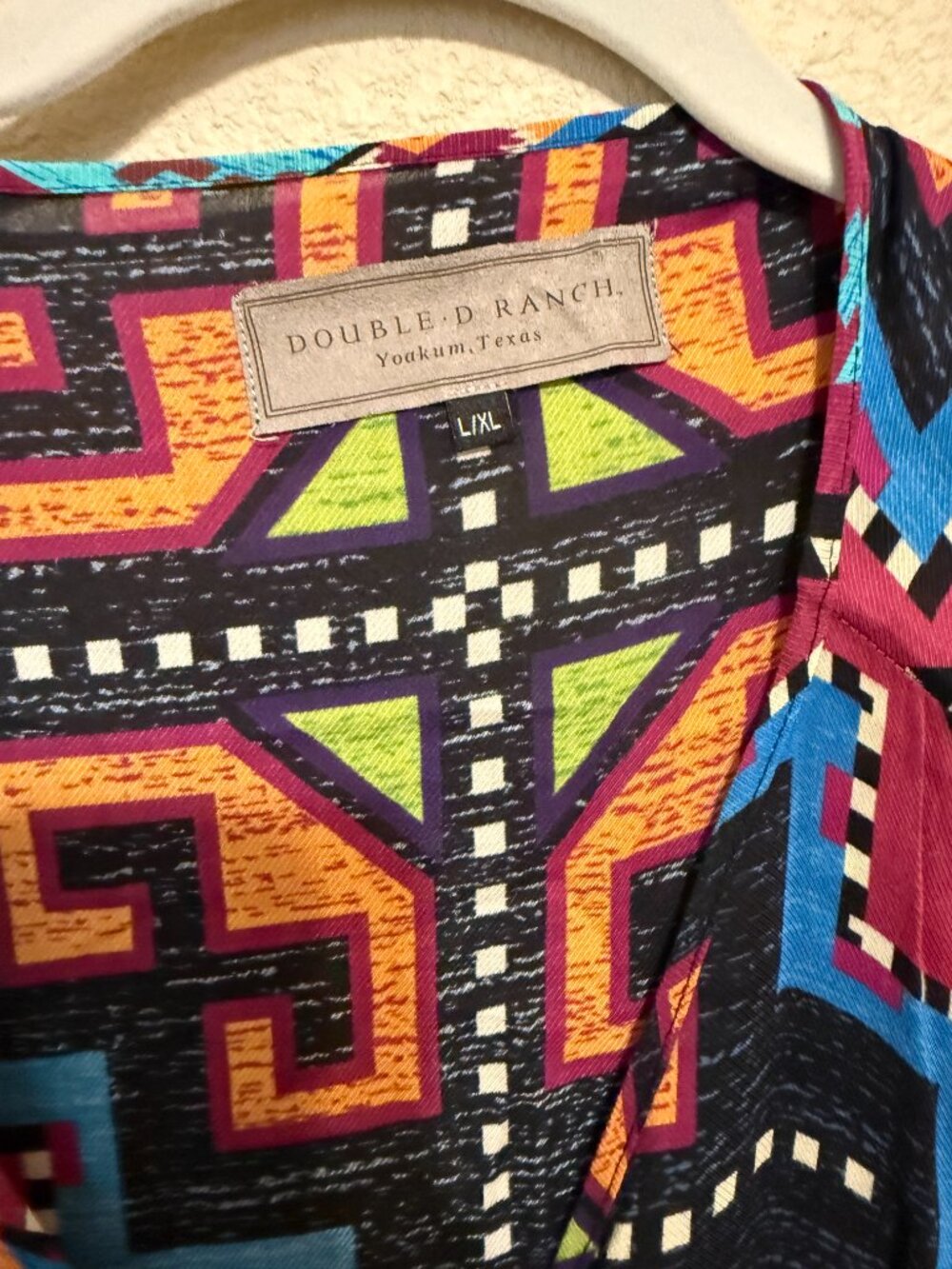 Double D Ranch Aztec Poncho - Picture 2 of 2